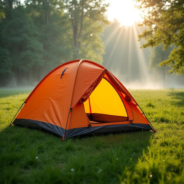 All-weather 4-person camping tent